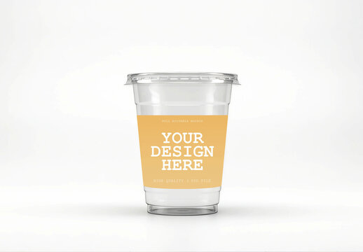 Iced Coffee Cup Mockup