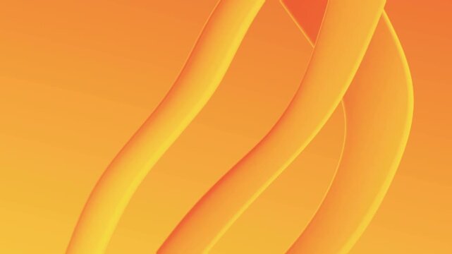 Abstract 3D orange Waves Background