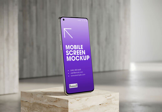 Smartphone Screen Interface Mockup