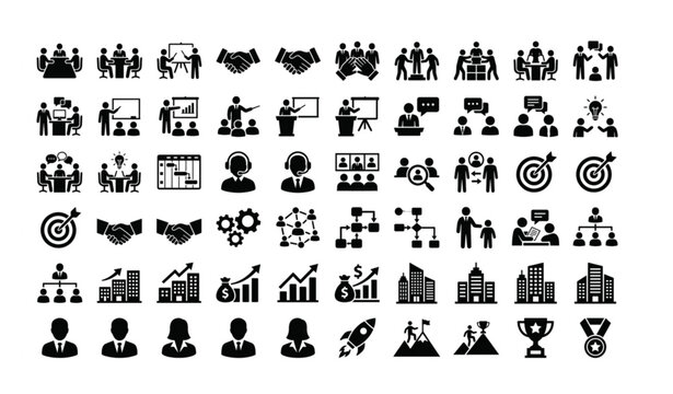 AI Image Generator Outline Icon Set with Photo Creation Artificial Intelligence and Digital Art Symbols