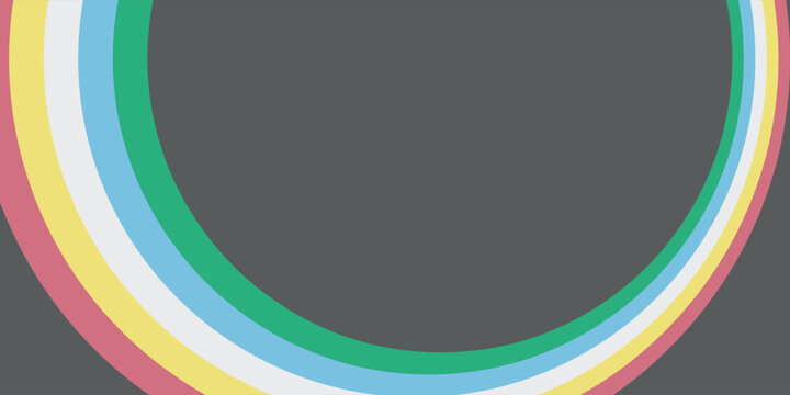 Disability Pride Month. Graphic Banner with Official Flag Colors. Layout for Inclusion and Accessibility Campaign. July Awareness. Vector illustration