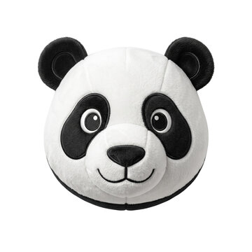 Cute plush panda bear head toy stuffed animal