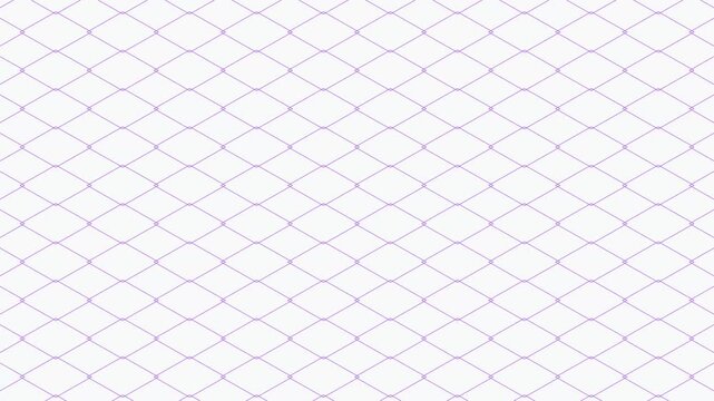 seamless loop of a purple diamond pattern on a white background. The diamonds are outlined in purple and arranged in a repeating grid, creating a dynamic and modern visual effect.