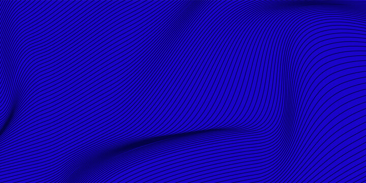 Cover blue lines pattern. horizontal template for contemporary formal invitation digital luxury business modern