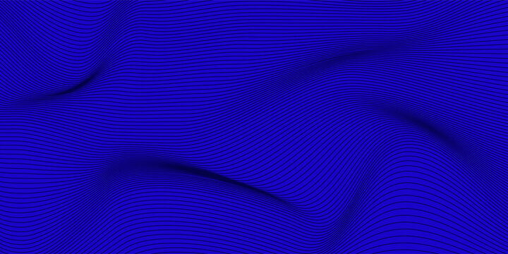 Cover blue lines pattern. horizontal template for contemporary formal invitation digital luxury business modern