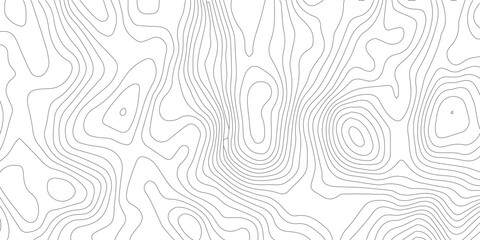 Abstract topographic map contour lines pattern on white background with topographic abstract geography elevation background cartography minimalist © MD
