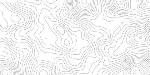 Abstract topographic map contour lines pattern on white background with topographic abstract geography elevation background cartography minimalist © MD