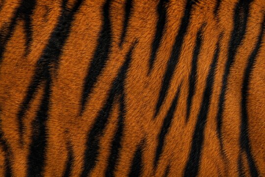 Seamless tiger stripes pattern in orange and black