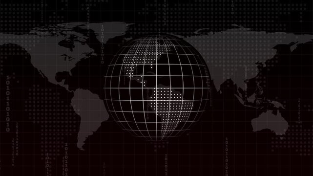 Digital world mapping lines process binary algorithm calculations over continental vector maps. Computer storage systems use a digital world mapping lines interface track.