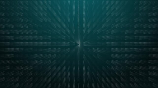 Abstract motion graphics accelerate glowing speed light streaks down dark technical channels. Creative space flight video intros apply an abstract motion graphics backdrop.