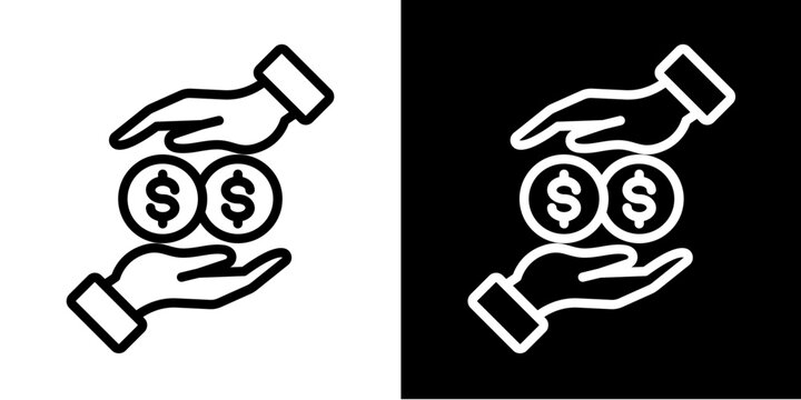 Cash Rewards Icon Set White Style Collection