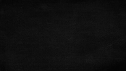 Fototapeta premium Blank black chalkboard texture provides dark school board background for educational designs and classroom presentation templates.