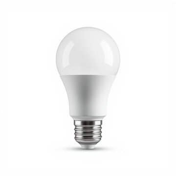 Modern LED Light Bulb Isolated on White Background &ndash; Energy Efficient Lighting Equipment
