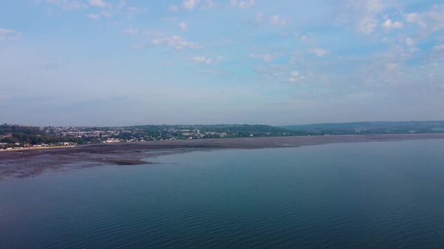 View over Swansea Bay at Low Tide in Early Morning