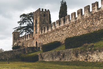 ruins of an old castle in italy, castellaro lagusello © Francesca Emer