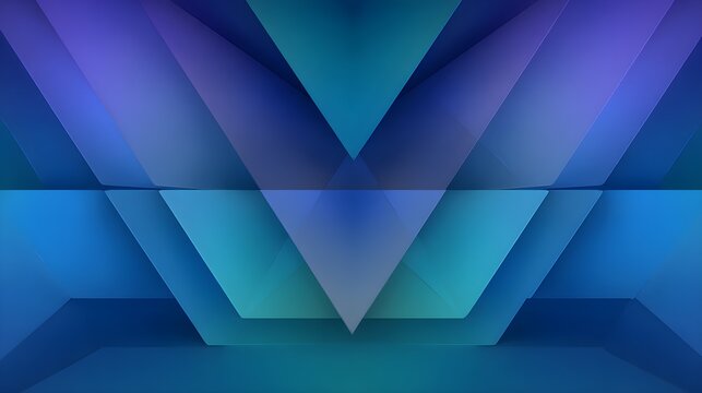 Gradated blue triangular prism field background with abstract background composed multiple triangular prisms various shades blue gradating indigo cyan