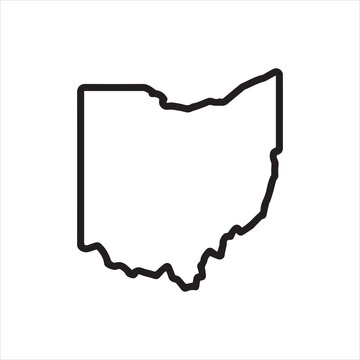 Black line icon for dayton.