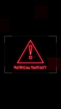 Network security warnings prompt technical firewall restriction alerts over grid lines. Database administrator software setups require network security warnings screens.