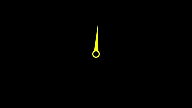 clock icon countdown 24 hour day fast speed animation. clock with moving arrows.Stopwatch animated icon.