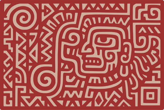 ancient tribe ethnical pattern (artwork 1)