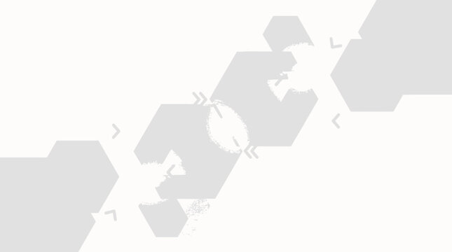 A futuristic illustration of hexagons forming a pathway through abstract shapes and spaces.