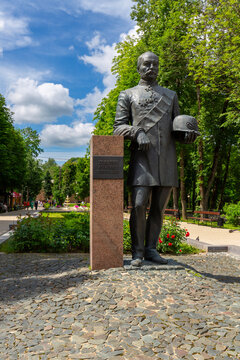 The monument to Alexander Grigorievich Lopatin in Smolensk, Russia