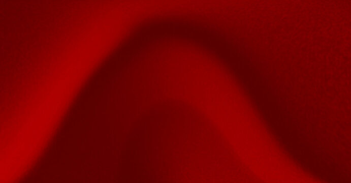 Christmas, Valentine's Day, or romantic red gradient background with an elegant concave shape