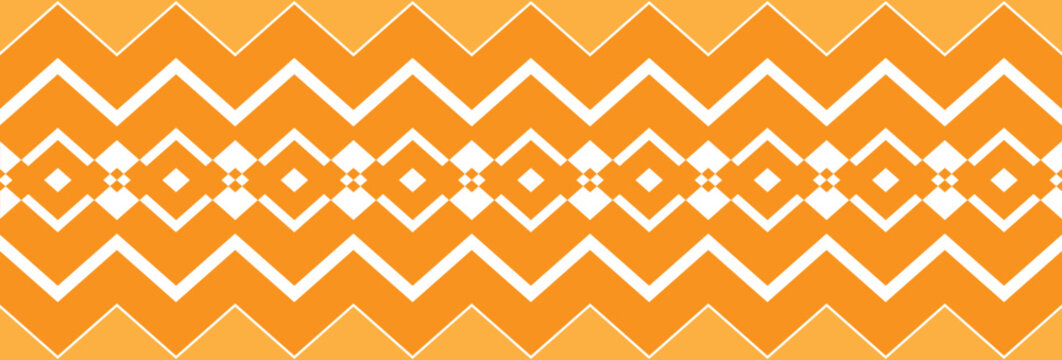 A vibrant seamless pattern features rows of zigzags. Colorful chevron seamless pattern