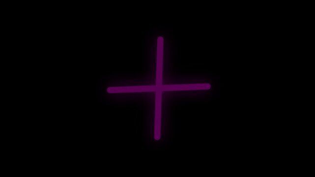  Plus Symbol Motion Graphic Loop