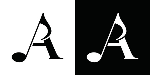 modern simple vector note logo © choirul