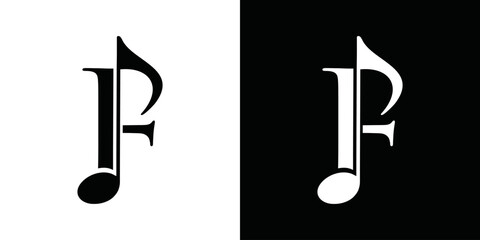 modern simple vector note logo © choirul