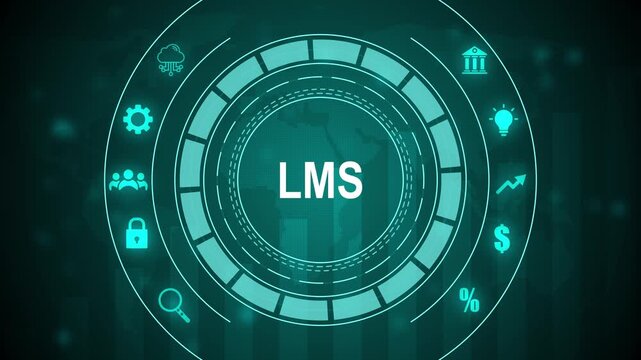 Enhancing E-learning with Artificial Intelligence, LMS revolutionize learning and teaching at school, at work, from home. With learning requires fewer,4k quality animation video
