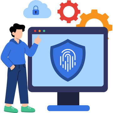 Cybersecurity Illustration