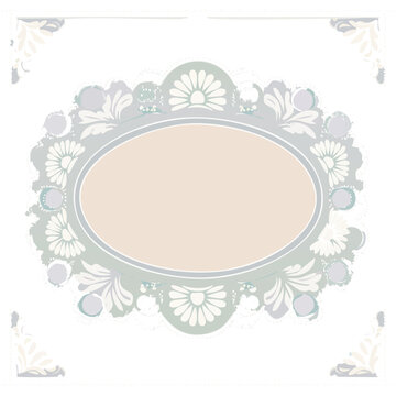 Vintage Ornate Floral Frame Vector