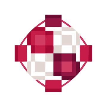 Abstract Geometric Pattern with Squares and Circles