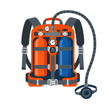 Twin scuba tanks twin pack regulator assembly for underwater diving exploration equipment