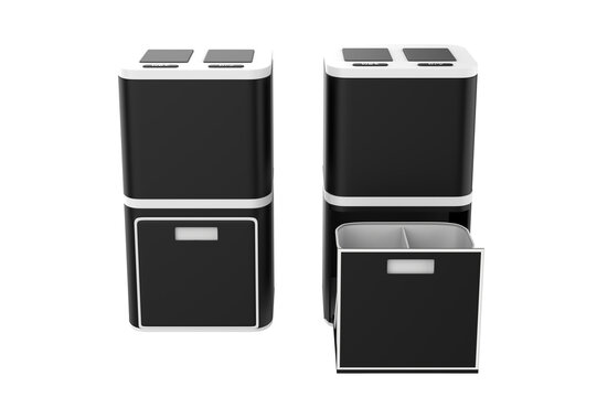 Dust Bin for Kitchen, home or office. 3d illustration