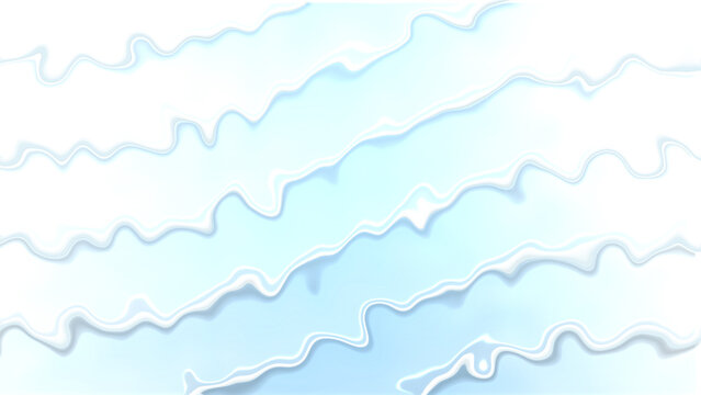 Abstract creative curly line stripe on light blue gradient background illustration.