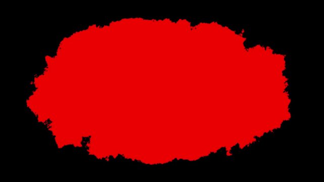 Transparent ink brush paint stroke transition Brush leak spreads over screen liquid splashing animation. Drops strokes stain grunge spray liquid frame