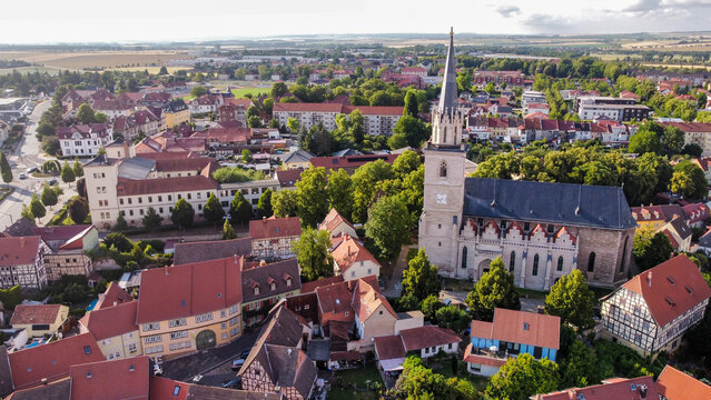 View of Bad Langensalza in Thuringia, Germany