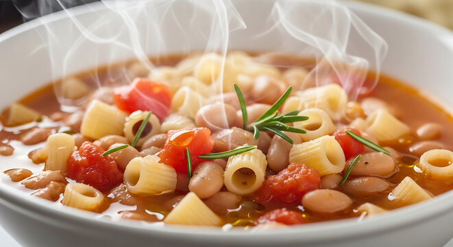 Pasta e Fagioli Pasta and Beans Italian Soup