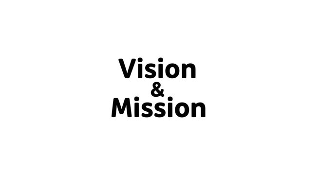 Vision and mission statement text graphic
