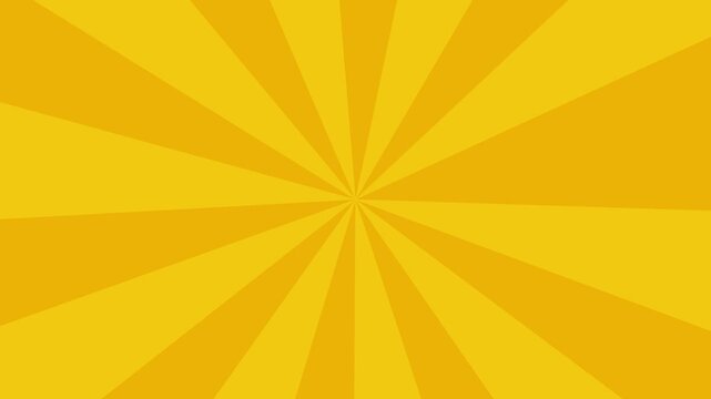 Abstract Yellow Sunburst Background with Vintage Grunge Paper Texture Radiating Orange Rays Retro Summer Light Burst Vector Illustration