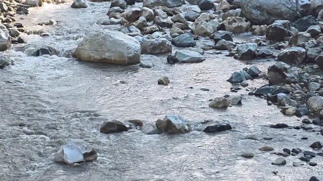 Water Flowing Through the Himalayan Landscape