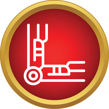 Robotic mechanical arm bionic limb icon representing advanced prosthetics and digital technology
