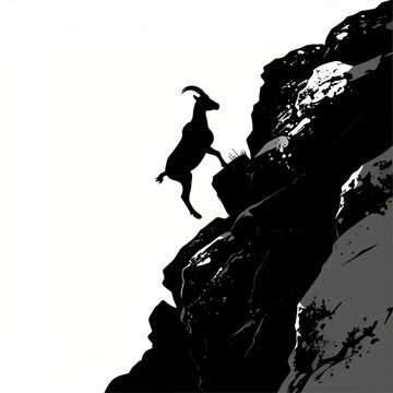 Solo hiker standing on a rocky mountain peak at sunrise.
