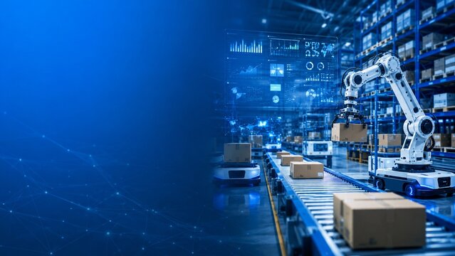 AI Warehouse Automation Corporate Technology Banner