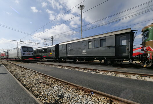Lambrate depot railway in Milan, Lombardy, Italy