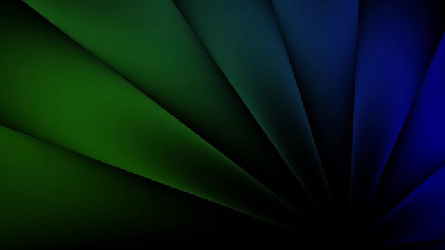 Abstract Green Geometric Wave Background with Futuristic Fractal Lines Colorful Vector Pattern Texture