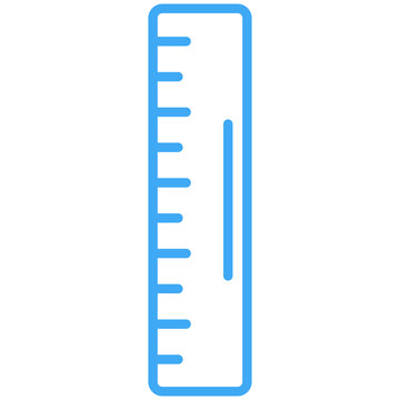 Ruler line icon style